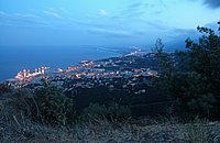Bei Pietrabugno, windiger Abend über Bastia.JPG
