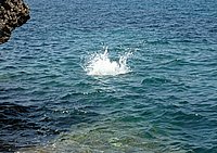 Cap Corse, Westküste, Badeplatz bei Marine di Negru (Eva, Ralf, Flo 4).JPG