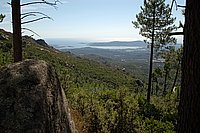Ostküste, auf der D368 nach Zonza, Blick auf den Golf von Porto-Vecchio.JPG