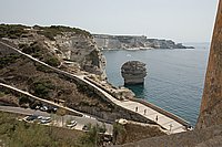 Südküste, Bonifacio, Porte des Gênes, Kreidefelsen .JPG