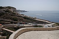 Südküste, Bonifacio, Porte des Gênes, Kreidefelsen 1.JPG